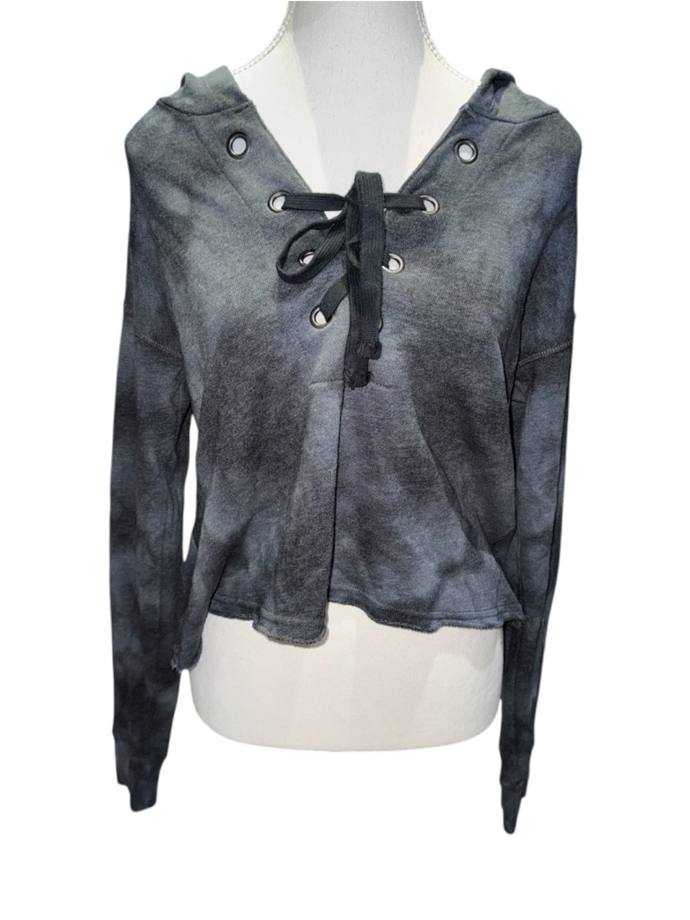 American eagle lace up tie dye hoodie